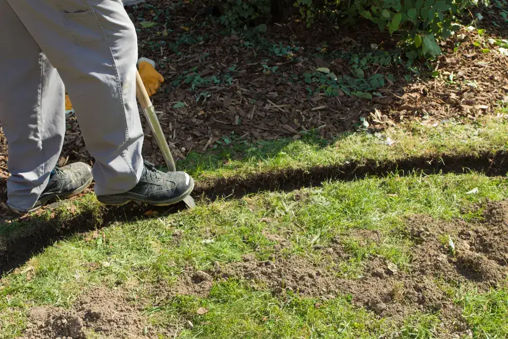 The OnTime crew on a garden maintenance job in Calamvale