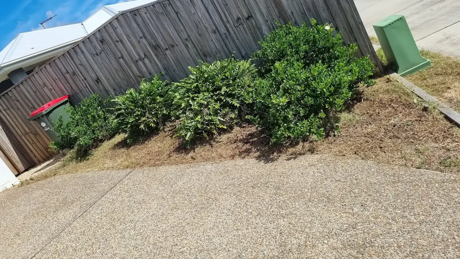 The OnTime crew on a garden maintenance job in Brisbane