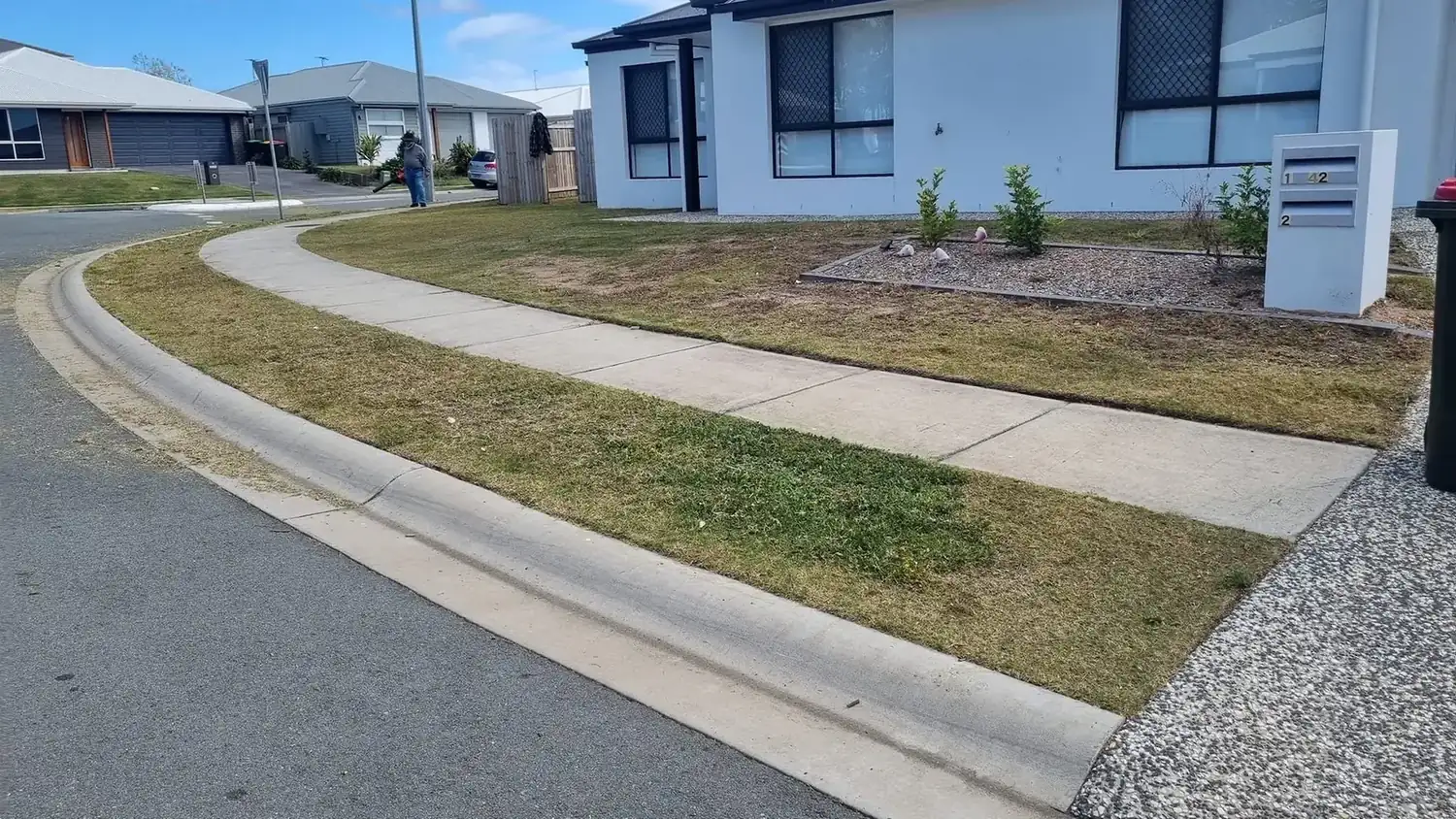 The OnTime crew on a lawn mowing job in Slacks Creek